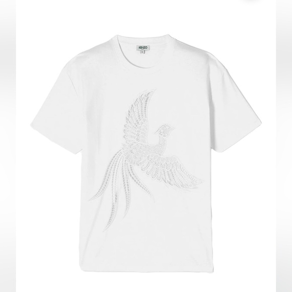 KENZO, Embroidered Flying Phoenix Top 🖤 Size Small - Picture 5 of 8